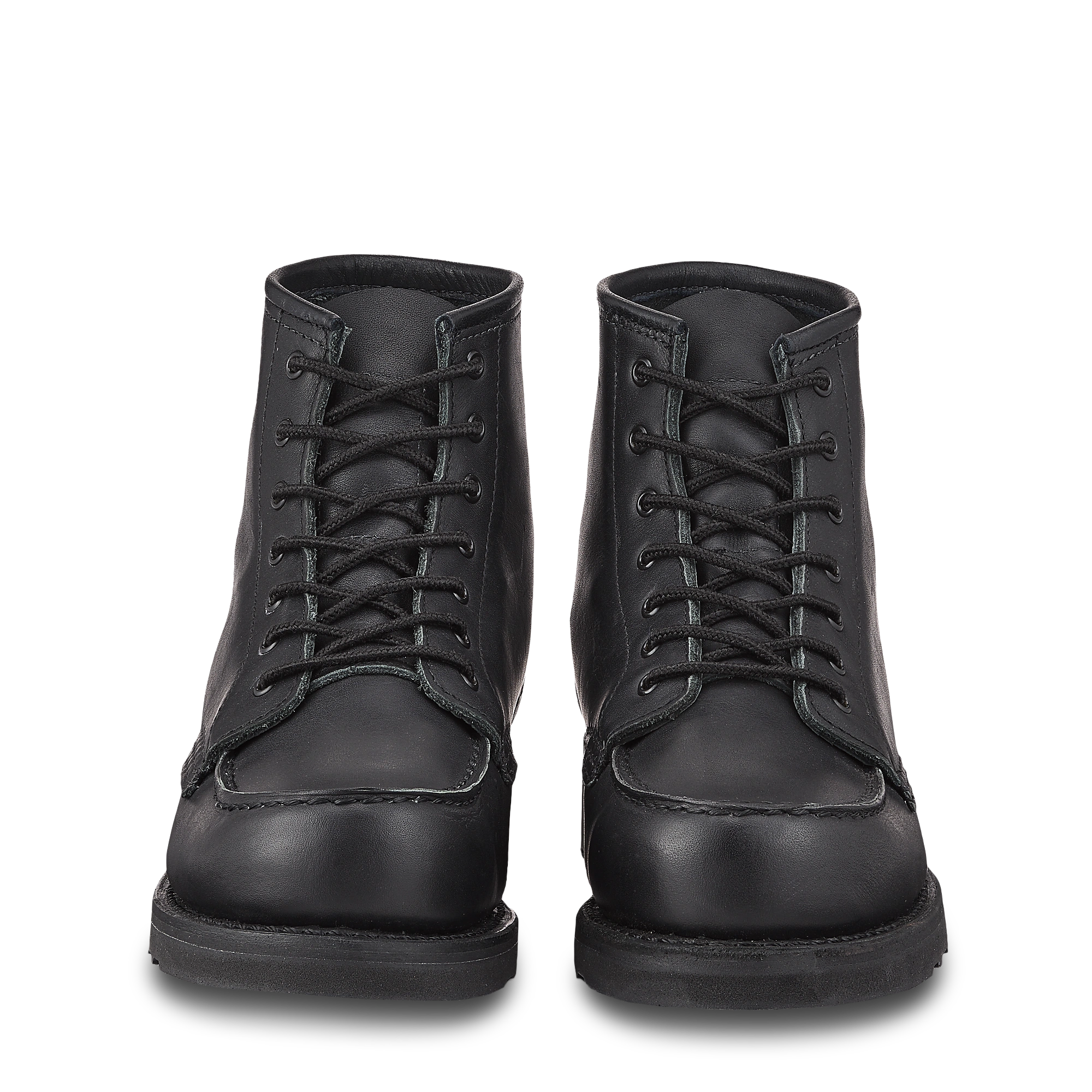 Black Boundary Moc Toe Boots – Women's Rugged Style 6 Inch